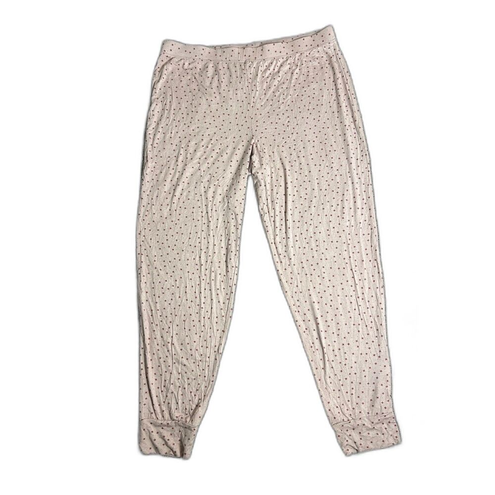 Alfani Sleepwear Women's XL Pink Floral Pajama Pants Rayon Spandex